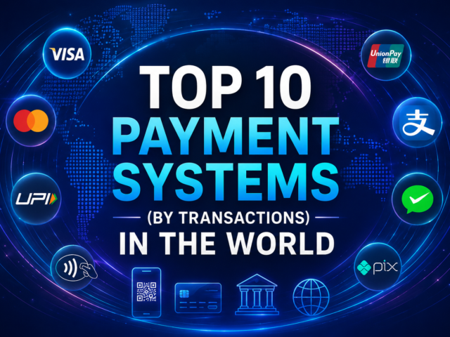 Top 10 Payment Systems (by Transactions) in the World